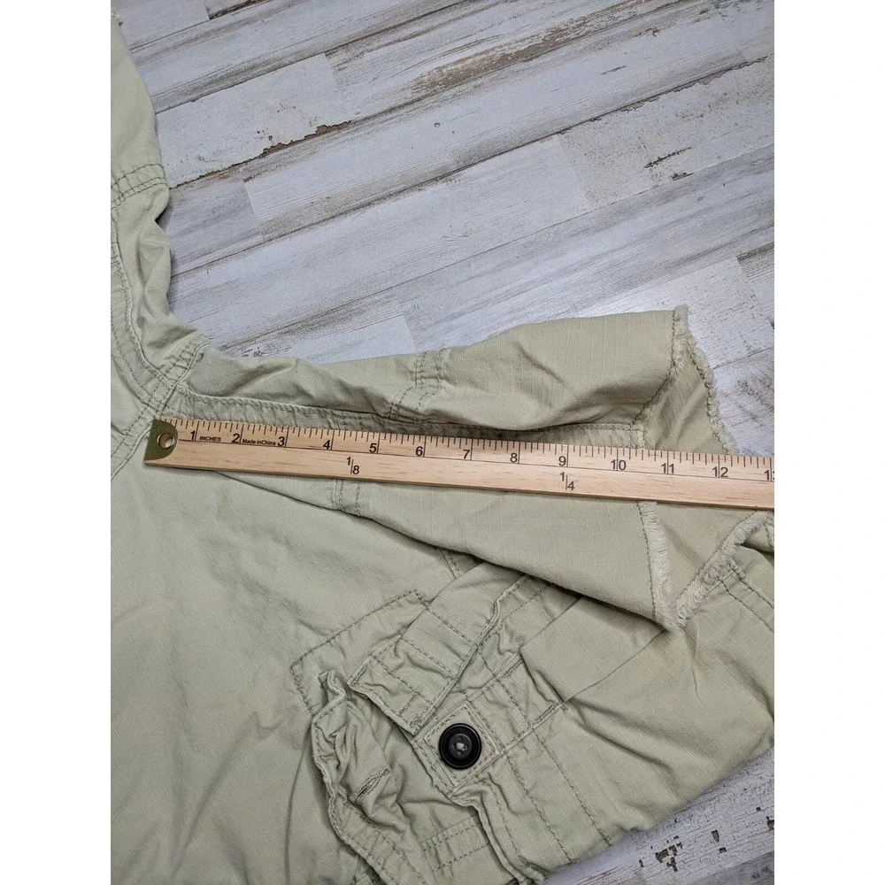 American Eagle Cargo Shorts Mens 30‎ Tan Khaki Ripstop Longboard Outdoors Skater